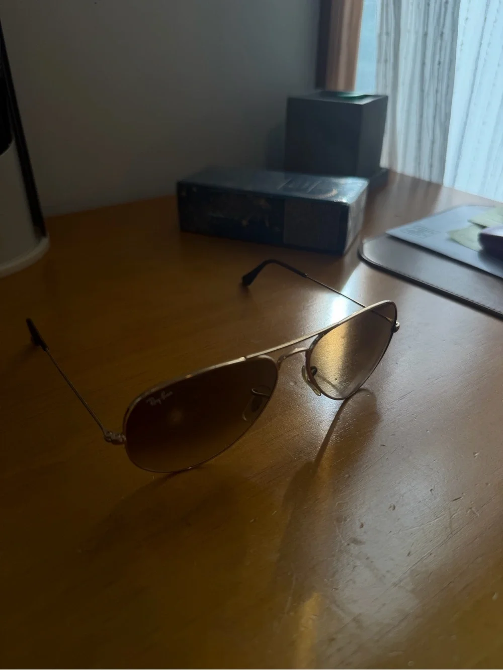 Ray-Ban Aviator Sunglasses Gold Frame with Brown Gradient Lenses